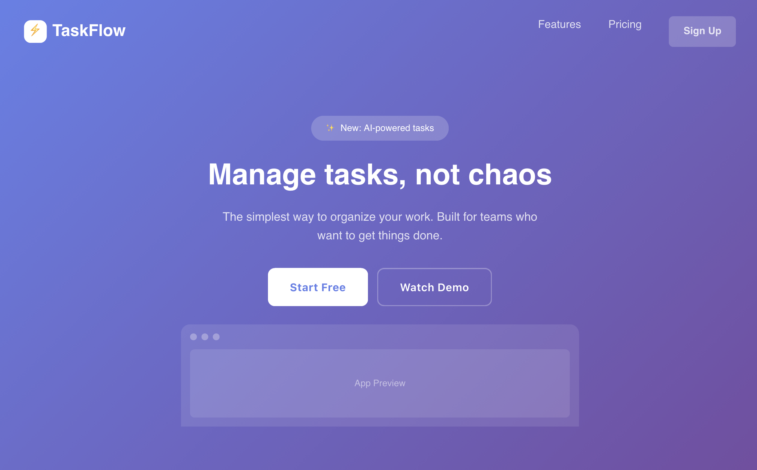 SaaS Landing Page